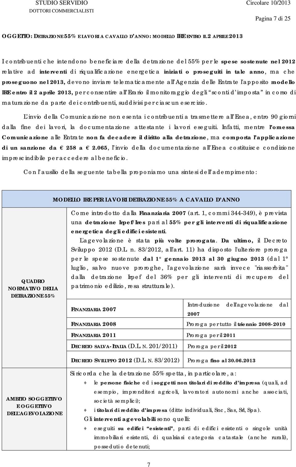 entro il 2 aprile 2013, per consentire all Erario il monitoraggio degli sconti d imposta in corso di maturazione da parte dei contribuenti, suddivisi per ciascun esercizio.