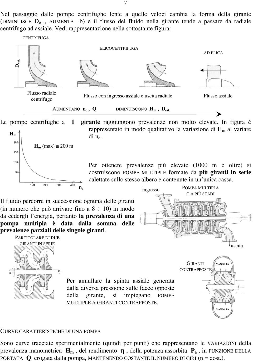 Le oe cetrifuhe a irate raiuoo revaleze o olto elevate. I fiura è raresetato i odo qualitativo la variazioe di al variare di c.