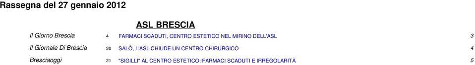 Giornale Di Brescia 30 SALÒ, L'ASL CHIUDE UN CENTRO CHIRURGICO 4