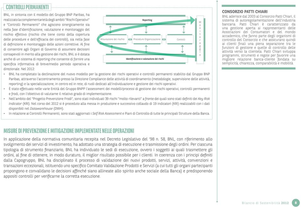 e monitoraggio delle azioni correttive.