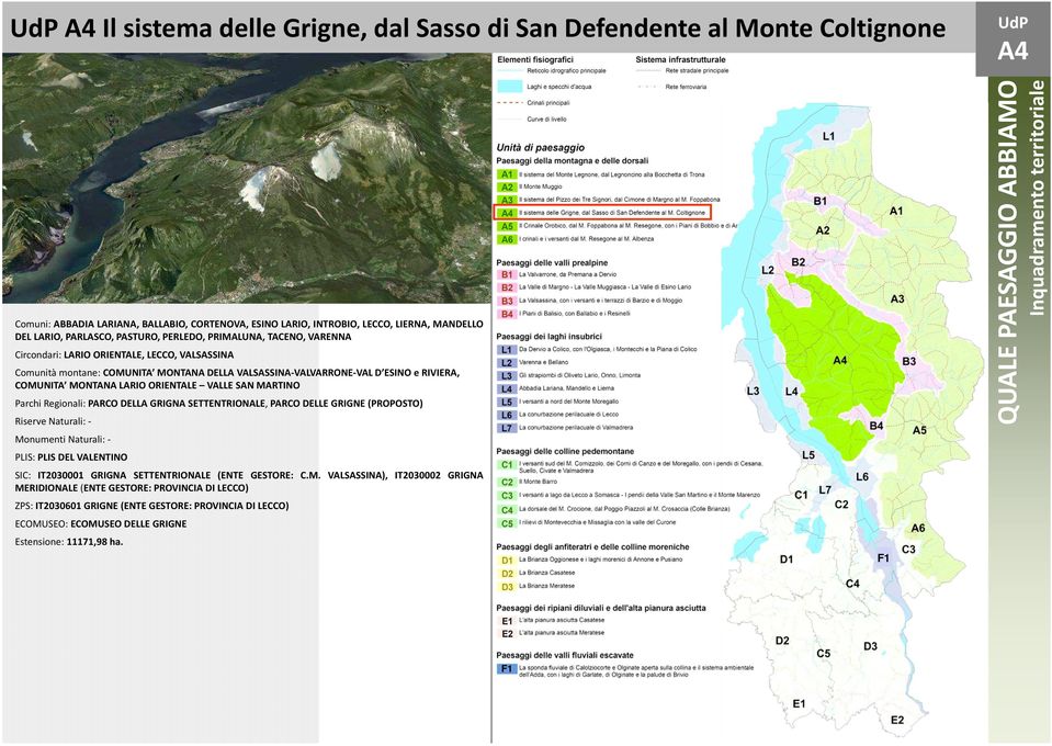 ORIENTALE VALLE SAN MARTINO Parchi Regionali: PARCO DELLA GRIGNA SETTENTRIONALE, PARCO DELLE GRIGNE(PROPOSTO) Riserve Naturali: - Monumenti Naturali: - PLIS: PLIS DEL VALENTINO SIC: IT2030001 GRIGNA