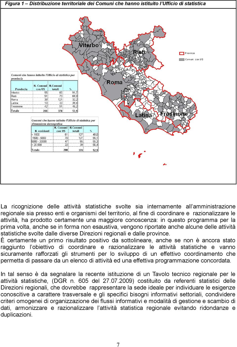 esaustiva, vengono riportate anche alcune delle attività statistiche svolte dalle diverse Direzioni regionali e dalle province.