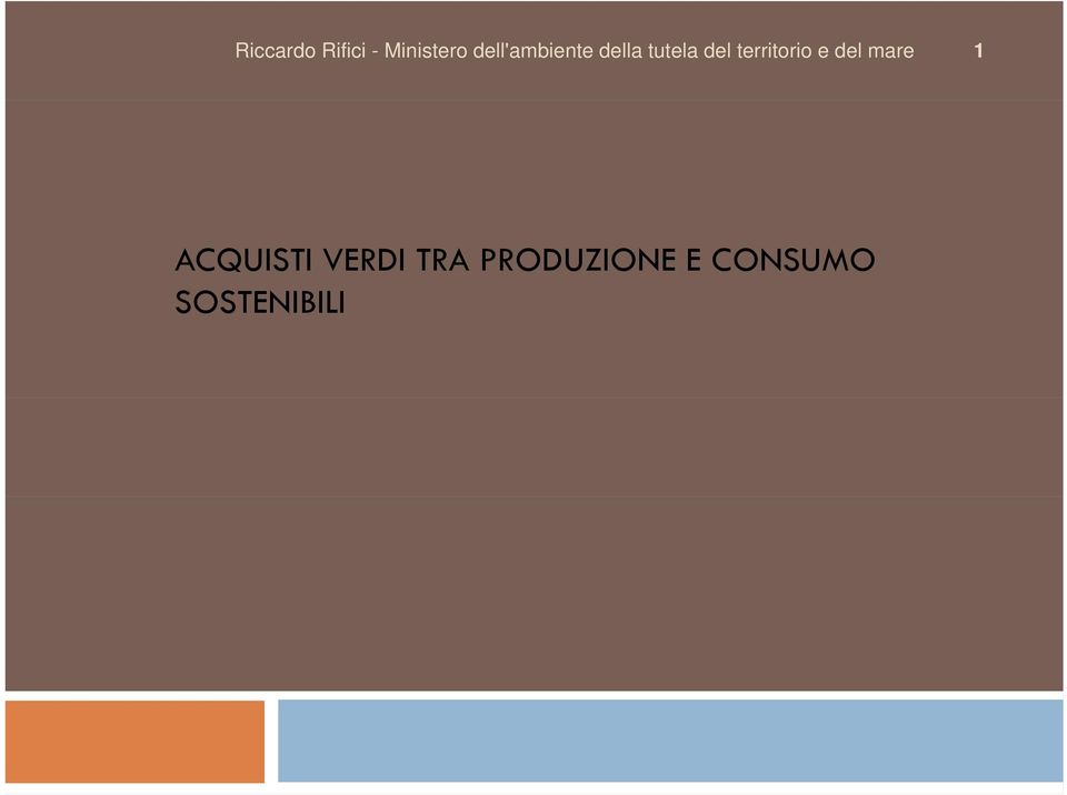 PRODUZIONE E