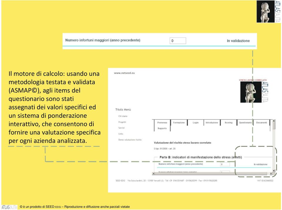 valori specifici ed un sistema di ponderazione interattivo, che