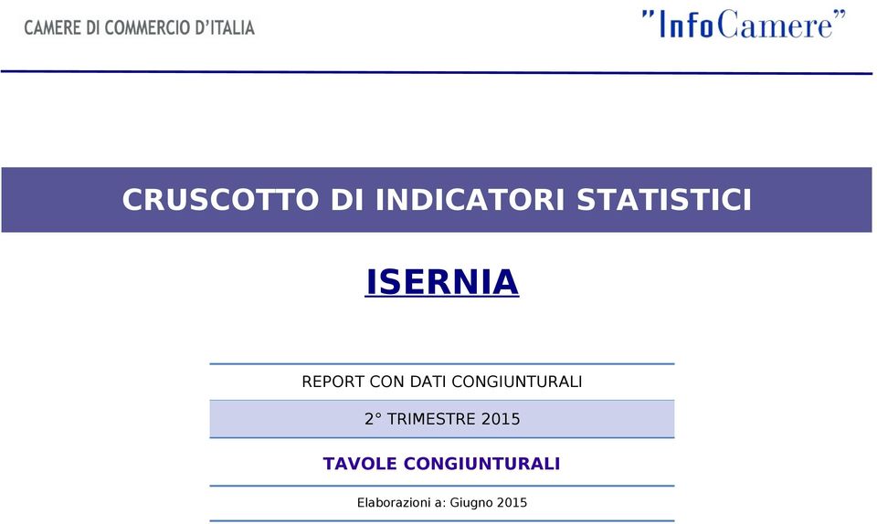 CONGIUNTURALI 2 TRIMESTRE 2015