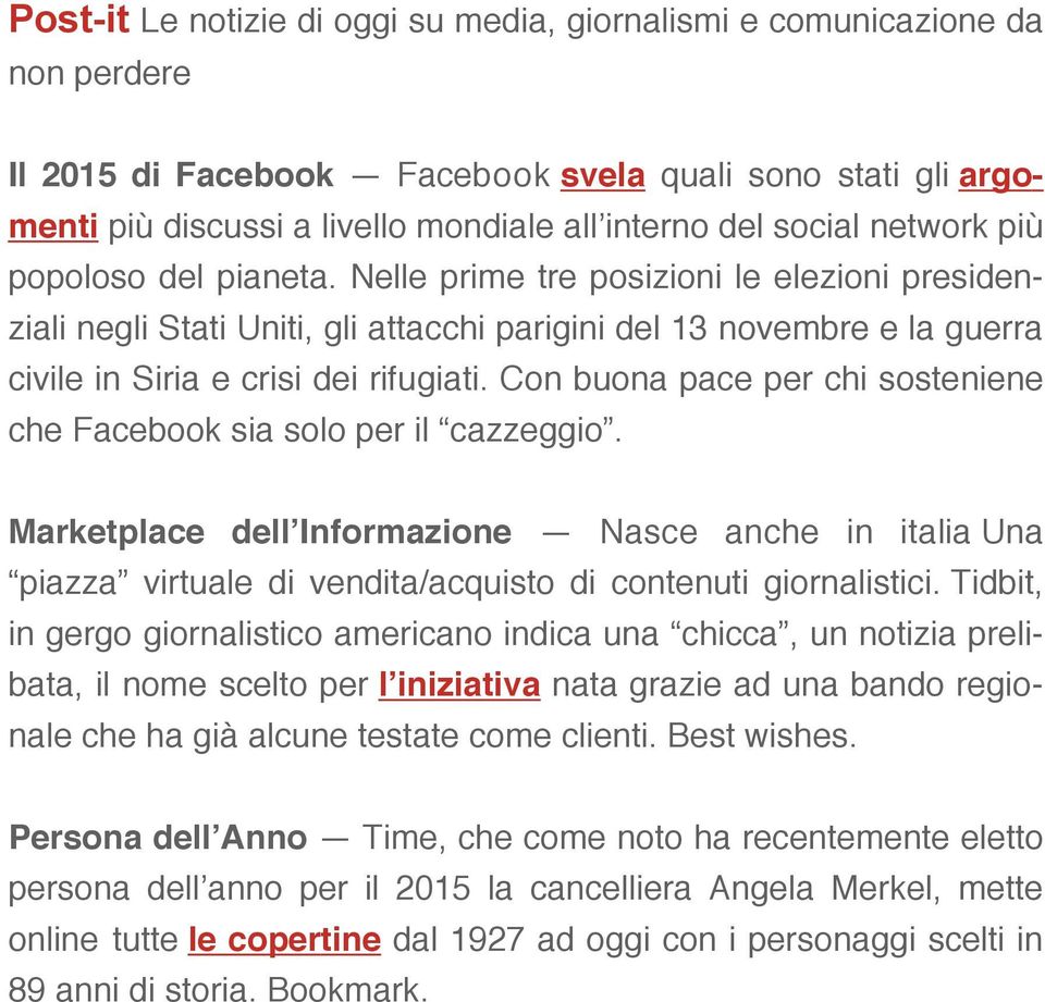 Con buona pace per chi sosteniene che Facebook sia solo per il cazzeggio. Marketplace dell Informazione Nasce anche in italia Una piazza virtuale di vendita/acquisto di contenuti giornalistici.