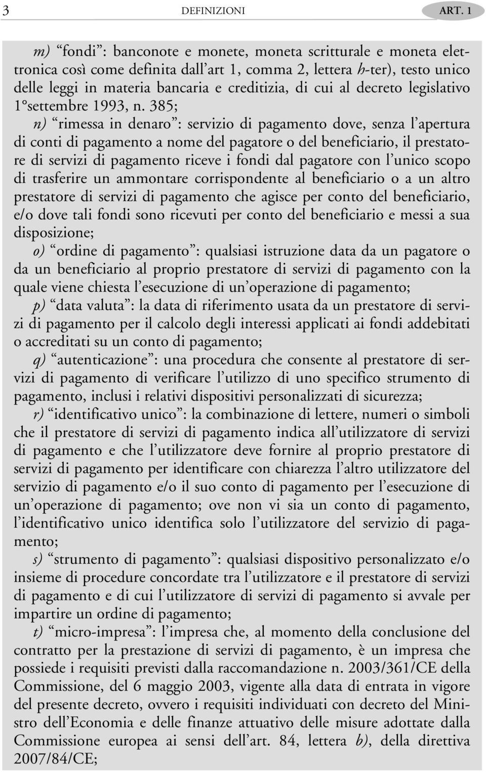 decreto legislativo 1 settembre 1993, n.