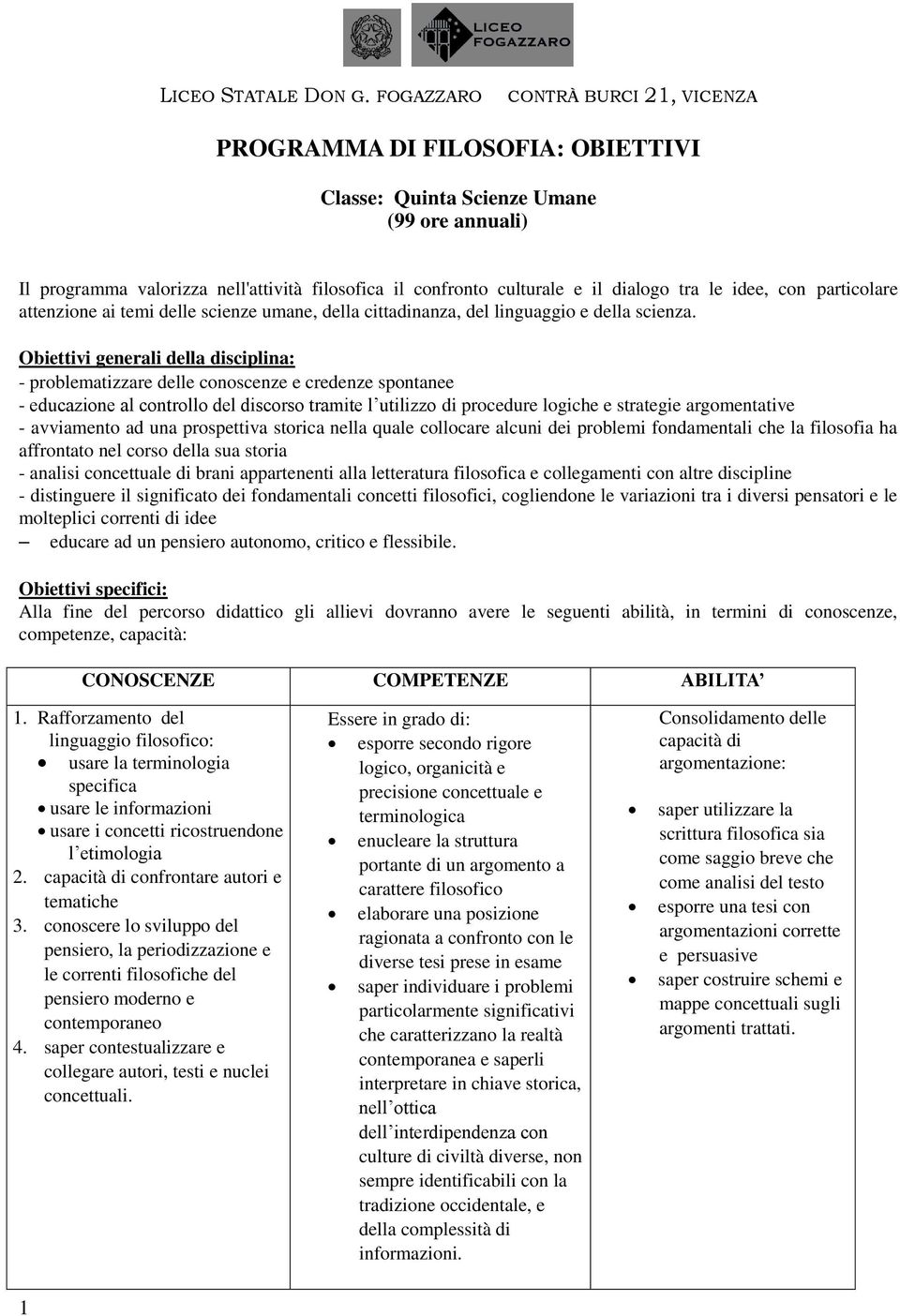 tra le idee, con particolare attenzione ai temi delle scienze umane, della cittadinanza, del linguaggio e della scienza.