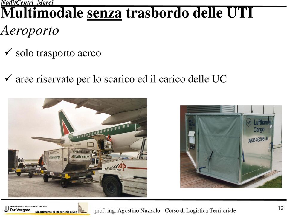 trasporto aereo aree riservate per