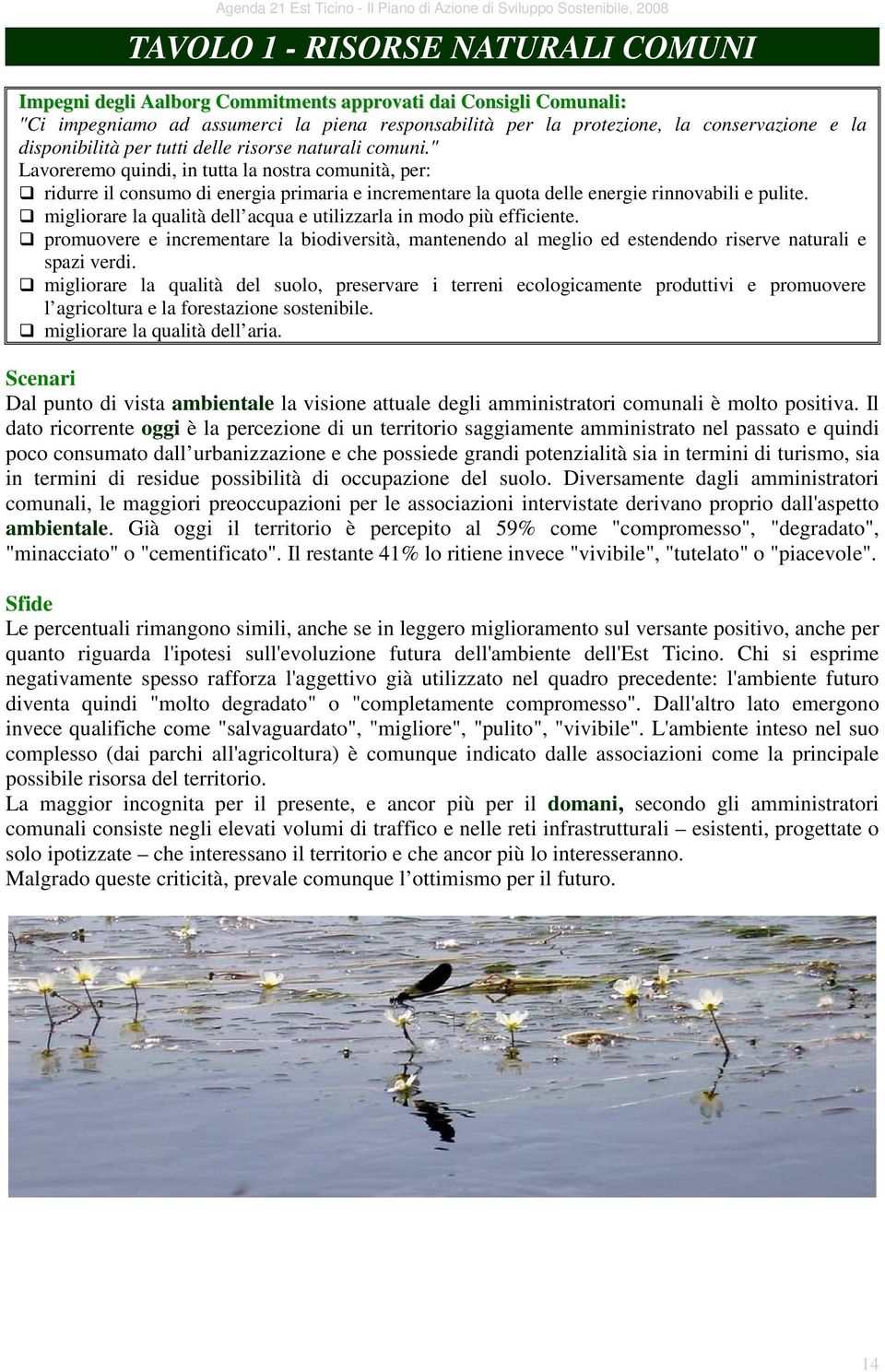 " Lavoreremo quindi, in tutta la nostra comunità, per: ridurre il consumo di energia primaria e incrementare la quota delle energie rinnovabili e pulite.