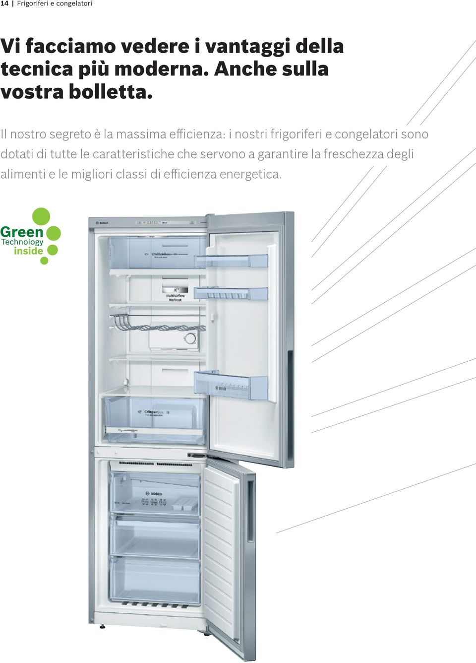Il nostro segreto è la massima efficienza: i nostri frigoriferi e congelatori sono