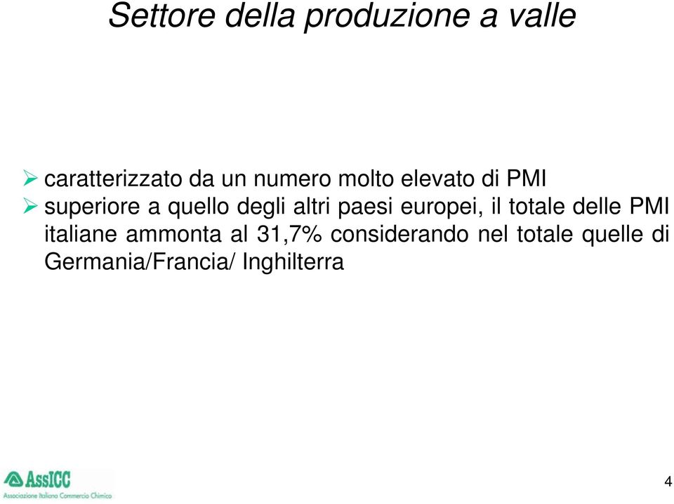 paesi europei, il totale delle PMI italiane ammonta al