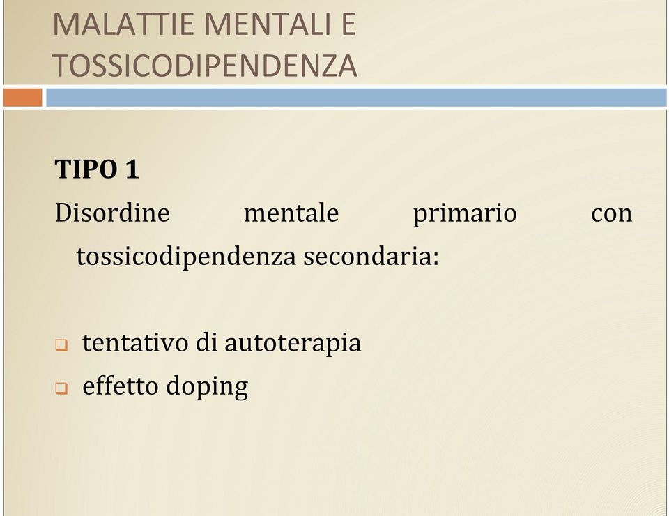 mentale primario con