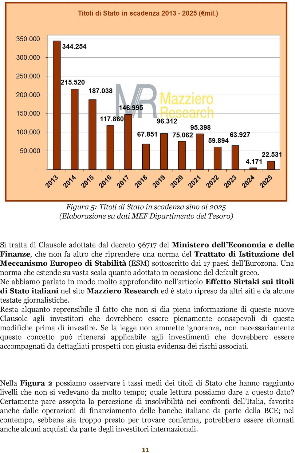 Una norma che estende su vasta scala quanto adottato in occasione del default greco.