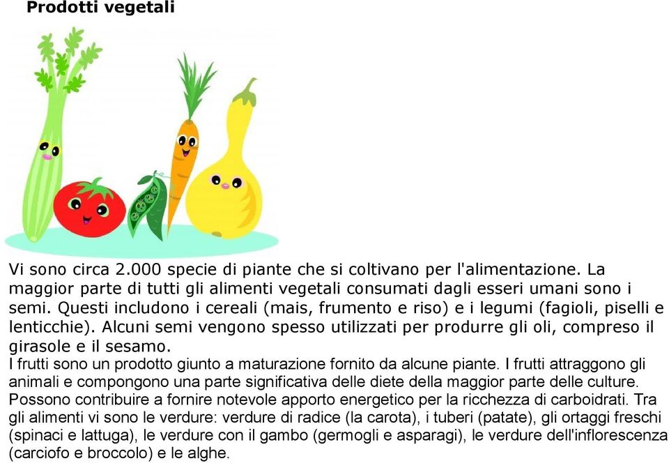 I frutti sono un prodotto giunto a maturazione fornito da alcune piante. I frutti attraggono gli animali e compongono una parte significativa delle diete della maggior parte delle culture.