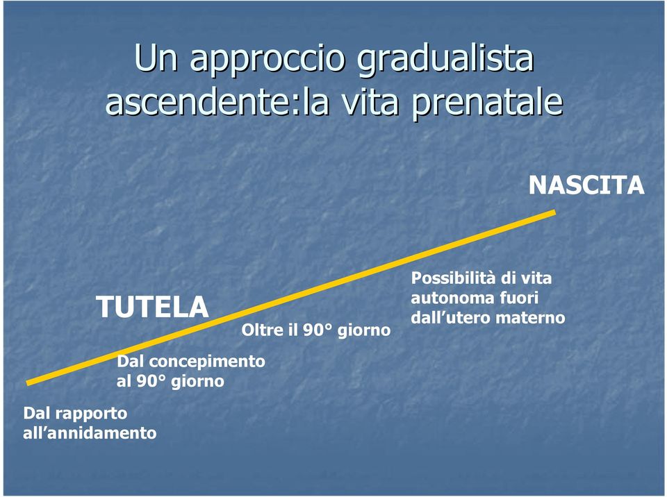 Possibilità di vita autonoma fuori dall utero