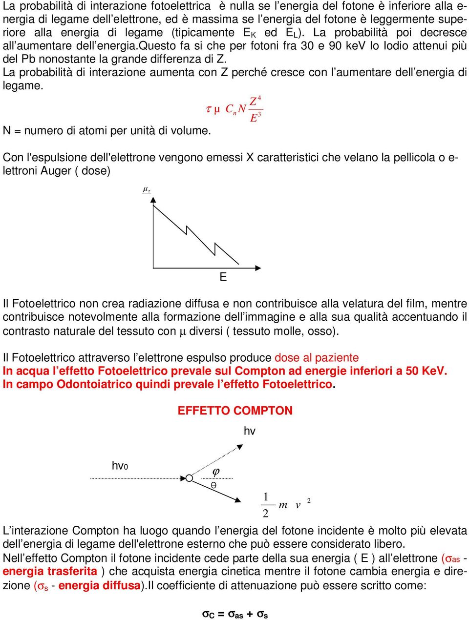 questo fa si che per fotoni fra 30 e 90 kev lo Iodio attenui più del Pb nonostante la grande differenza di Z.