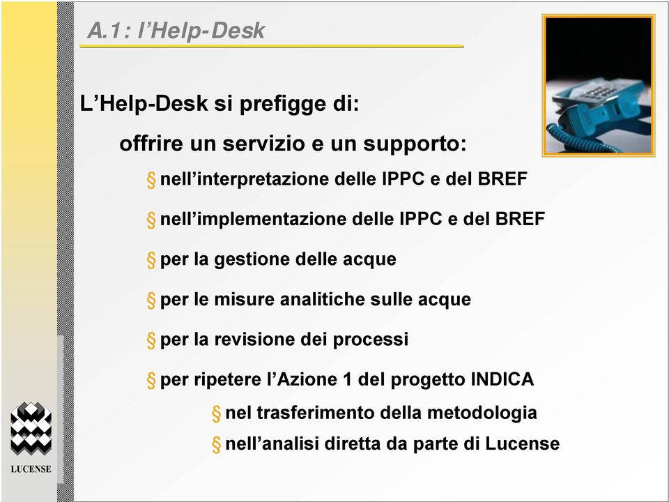 gestione delle acque per le misure analitiche sulle acque per la revisione dei processi per