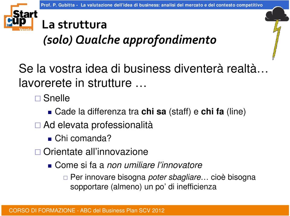 elevata professionalità Chi comanda?