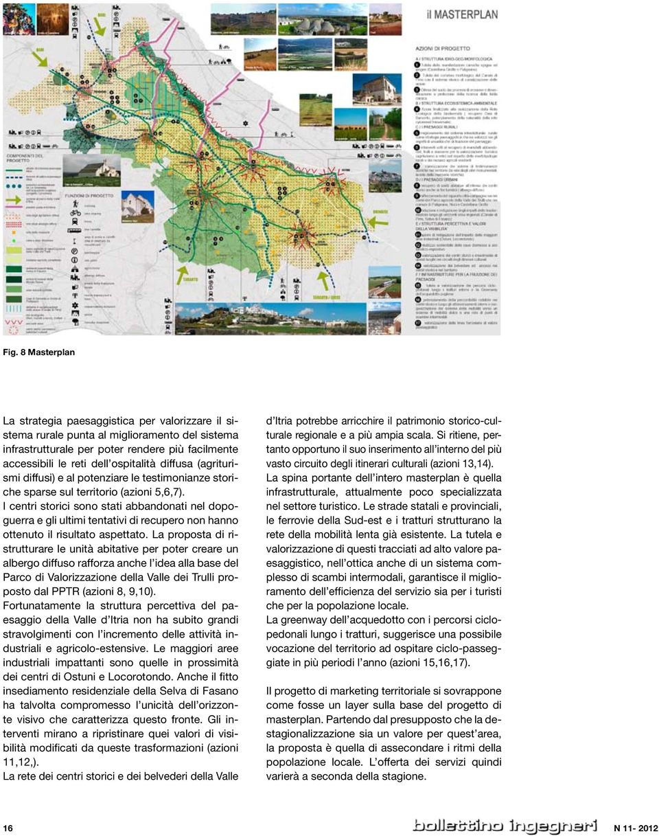 diffusa (agriturismi diffusi) e al potenziare le testimonianze storiche sparse sul territorio (azioni 5,6,7). Fig.