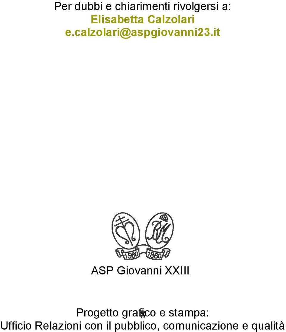 it ASP Giovanni XXIII Progetto grafico 8 e