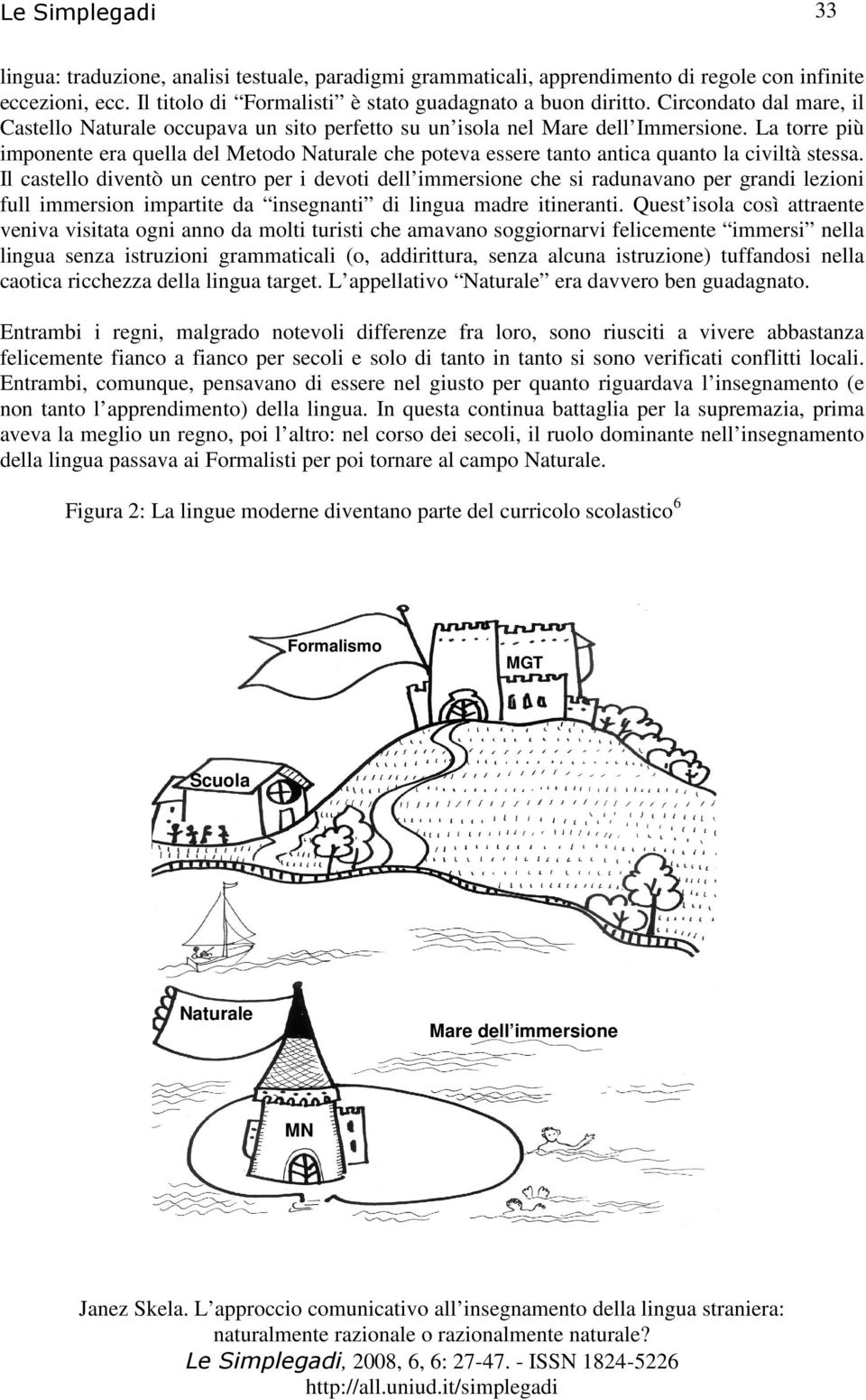 La torre più imponente era quella del Metodo Naturale che poteva essere tanto antica quanto la civiltà stessa.