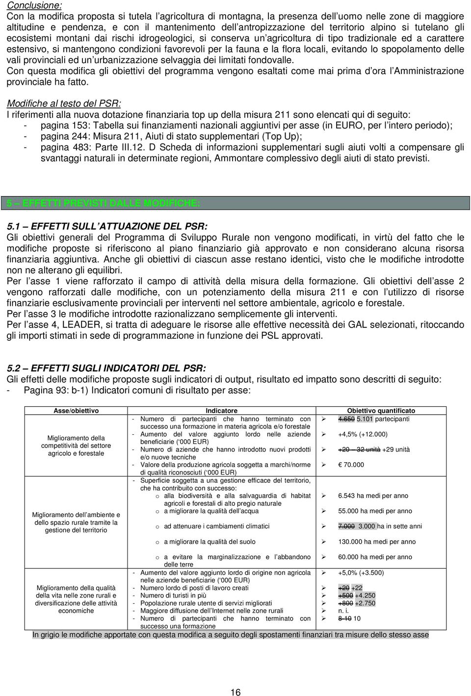 locali, evitando lo spopolamento delle vali provinciali ed un urbanizzazione selvaggia dei limitati fondovalle.