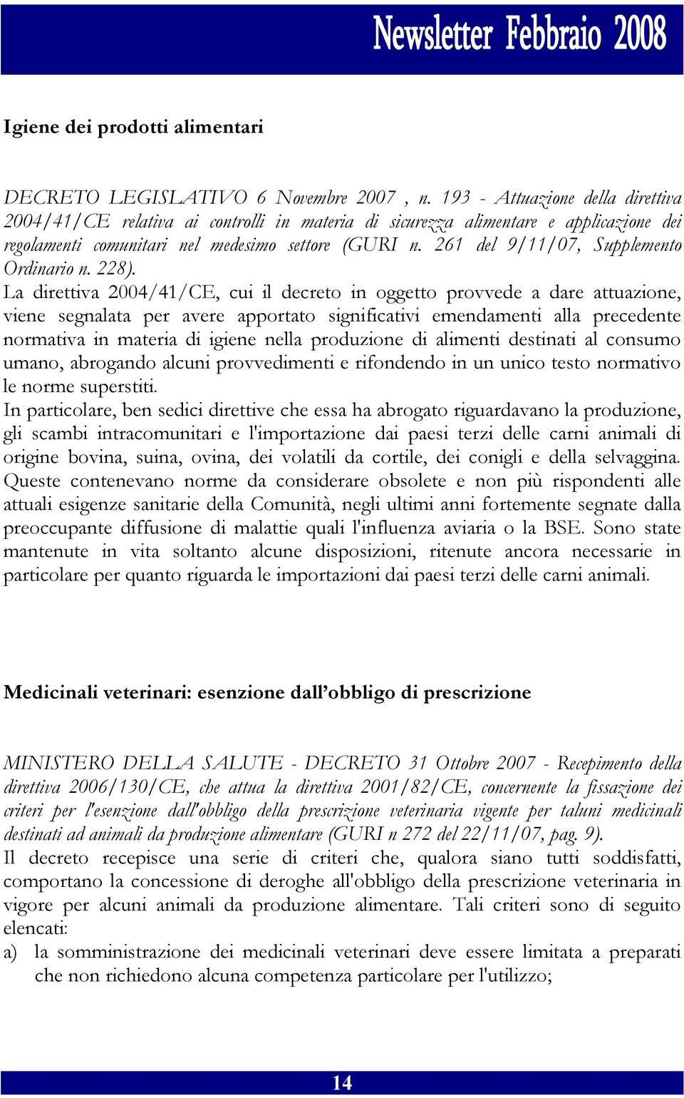 261 del 9/11/07, Supplemento Ordinario n. 228).