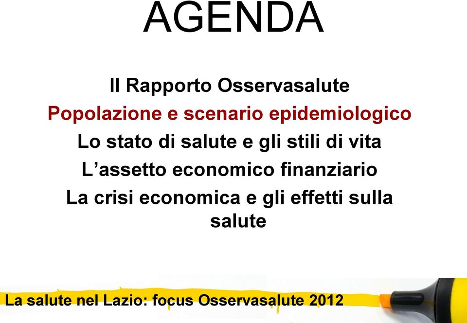 assetto economico finanziario La crisi economica e gli