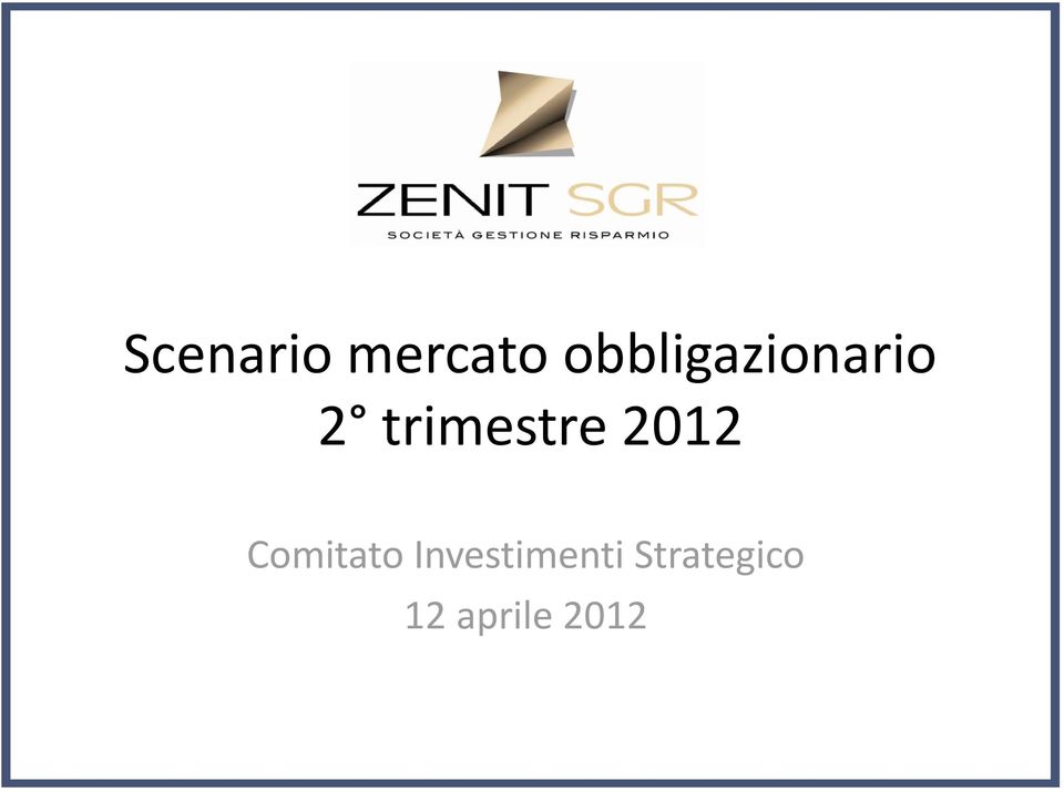 trimestre 2012 Comitato