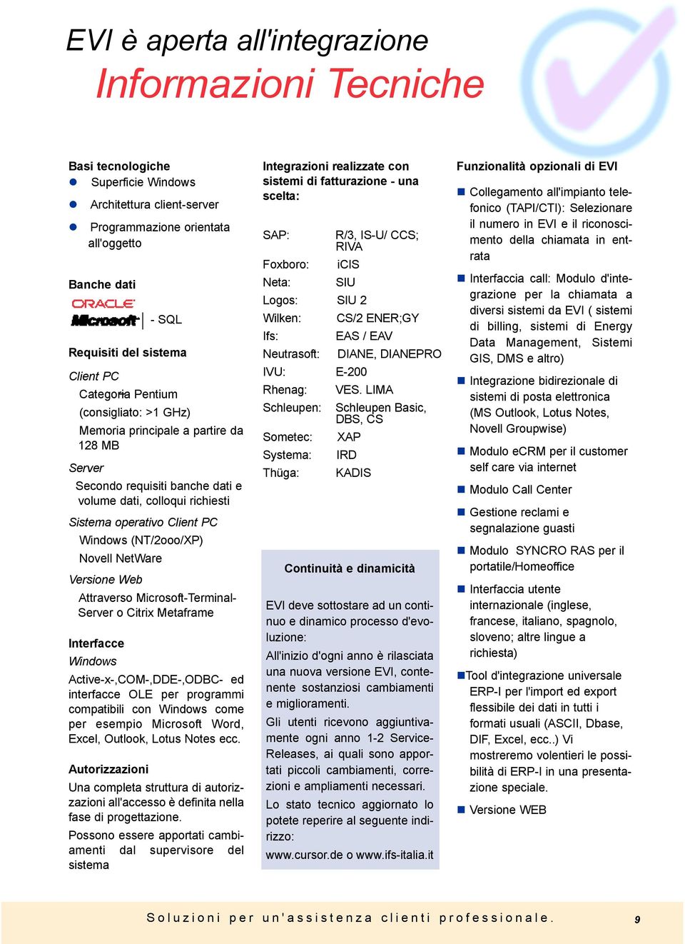 (NT/2ooo/XP) Novell NetWare Versione Web Attraverso Microsoft-Terminal- Server o Citrix Metaframe Interfacce Windows Active-x-,COM-,DDE-,ODBC- ed interfacce OLE per programmi compatibili con Windows