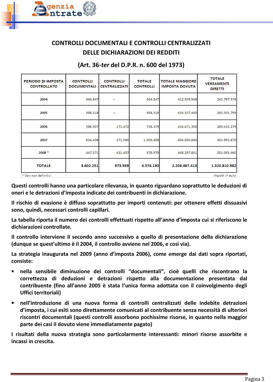 Il rischio di evasione è diffuso soprattutto per importi contenuti: per ottenere effetti dissuasivi sono, quindi, necessari controlli capillari.