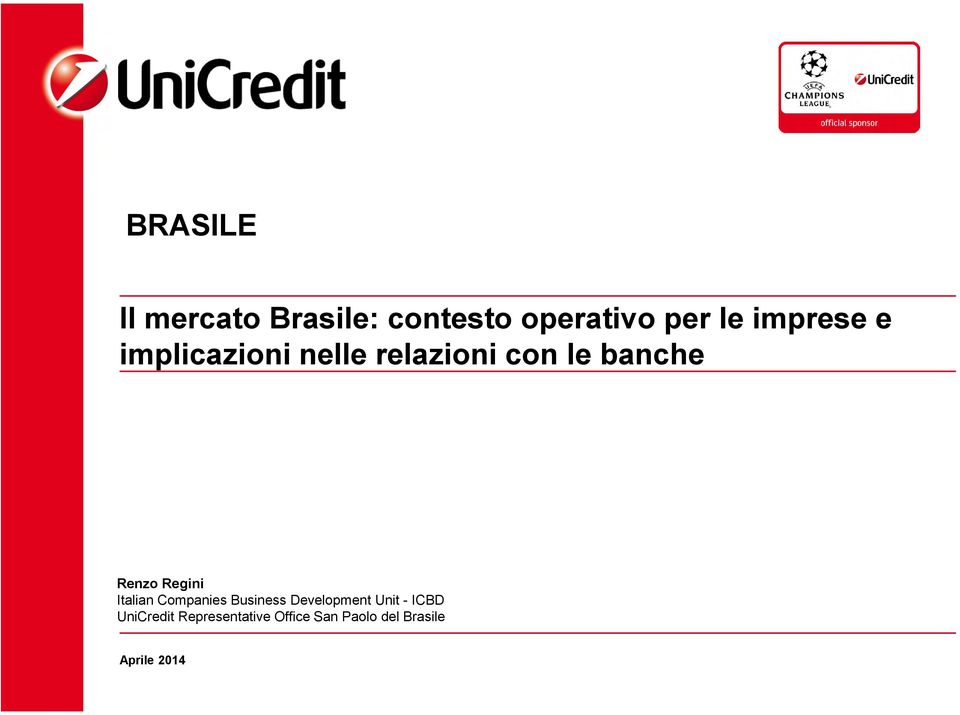 Regini Italian Companies Business Development Unit - ICBD