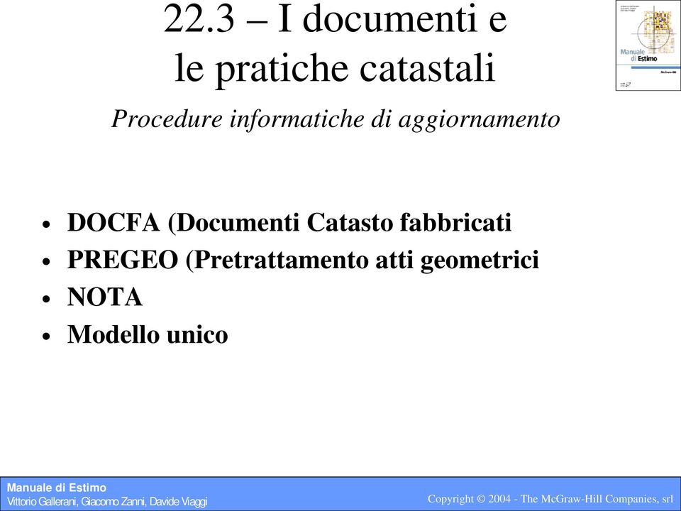 DOCFA (Documenti Catasto fabbricati PREGEO