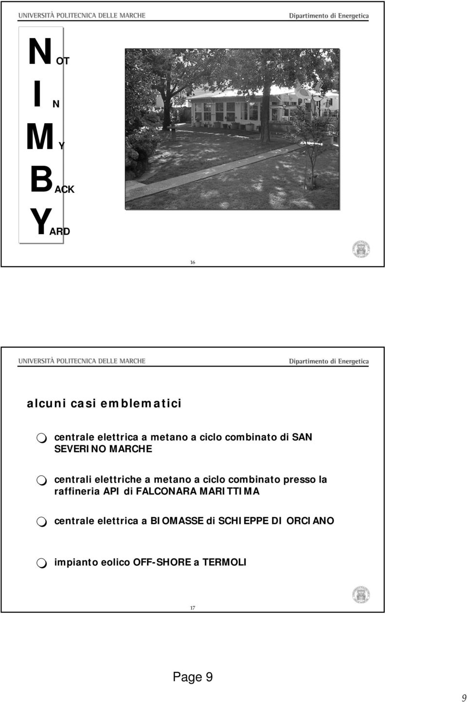 ciclo combinato presso la raffineria API di FALCONARA MARITTIMA centrale