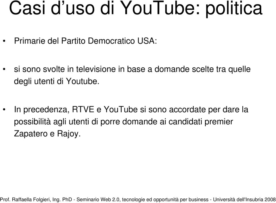 utenti di Youtube.