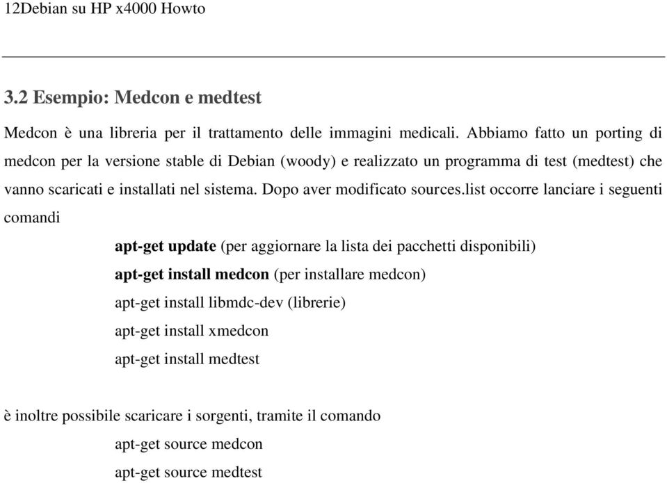 sistema. Dopo aver modificato sources.