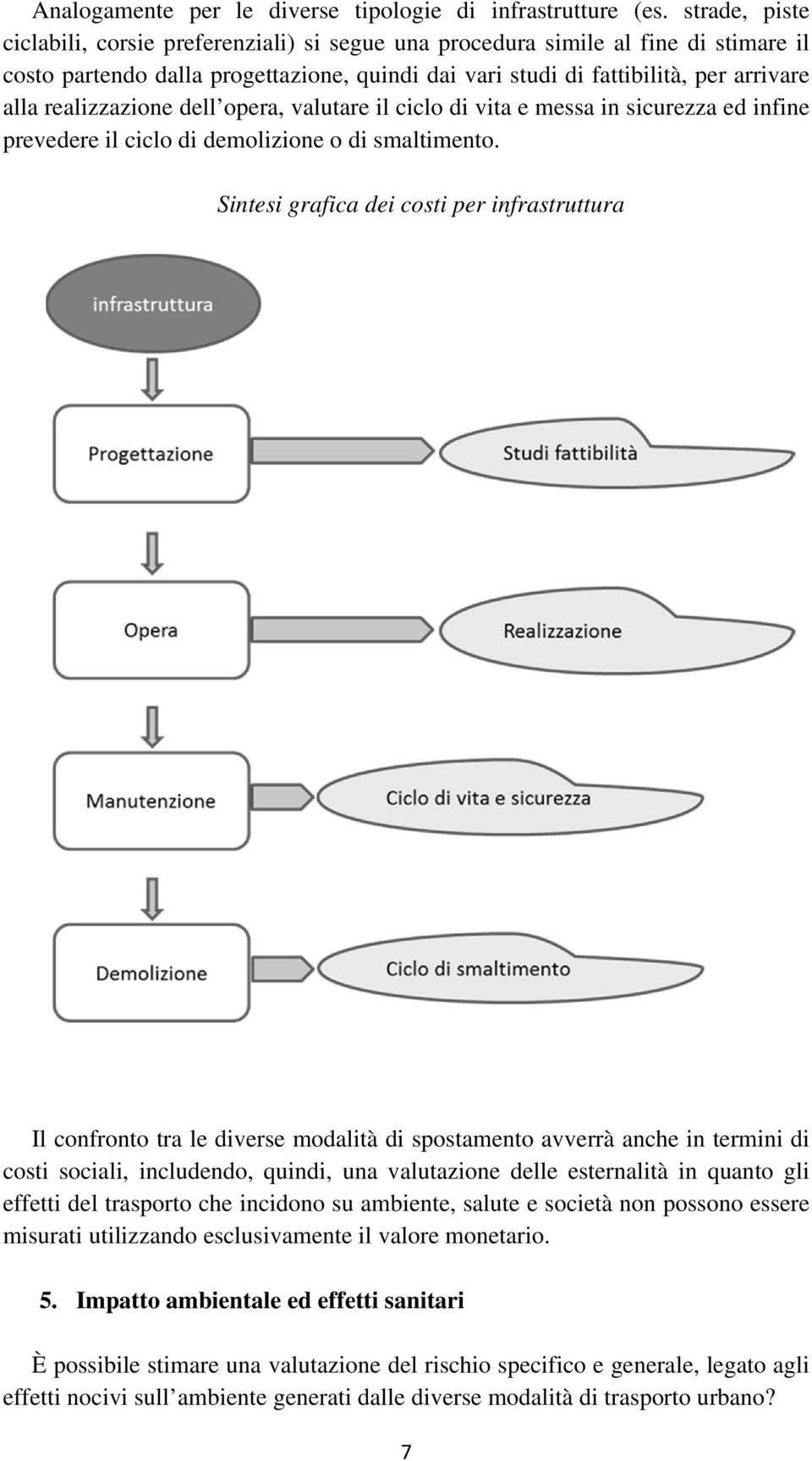 realizzazione dell opera, valutare il ciclo di vita e messa in sicurezza ed infine prevedere il ciclo di demolizione o di smaltimento.