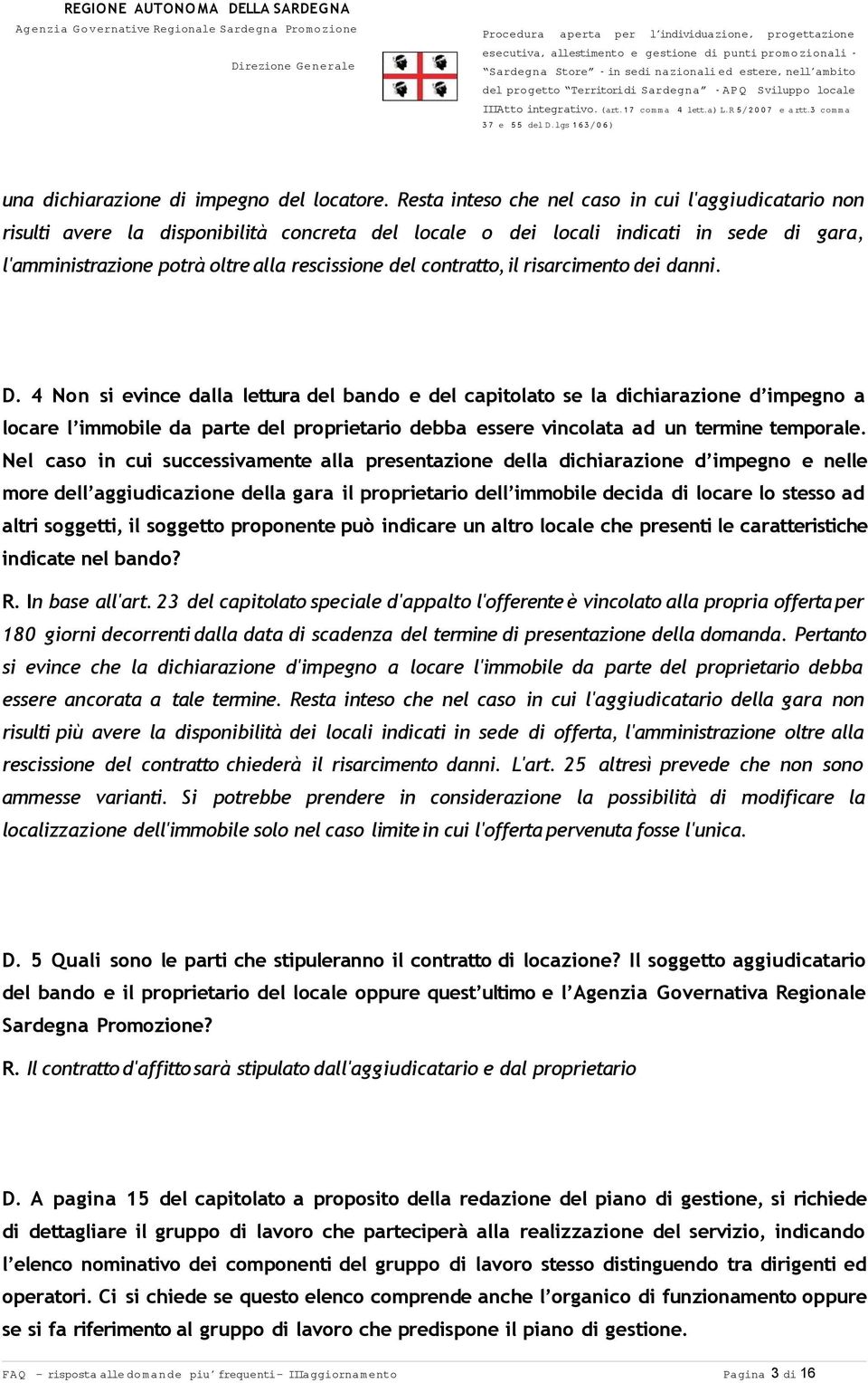 contratto, il risarcimento dei danni. D.