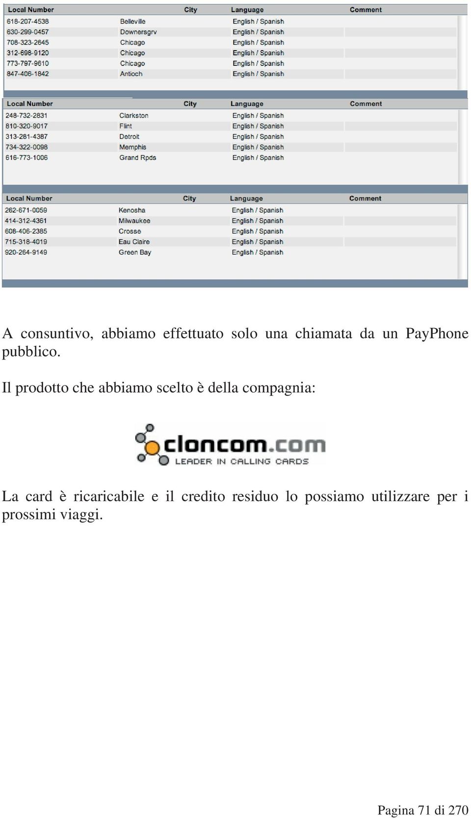 Il prodotto che abbiamo scelto è della compagnia: La card