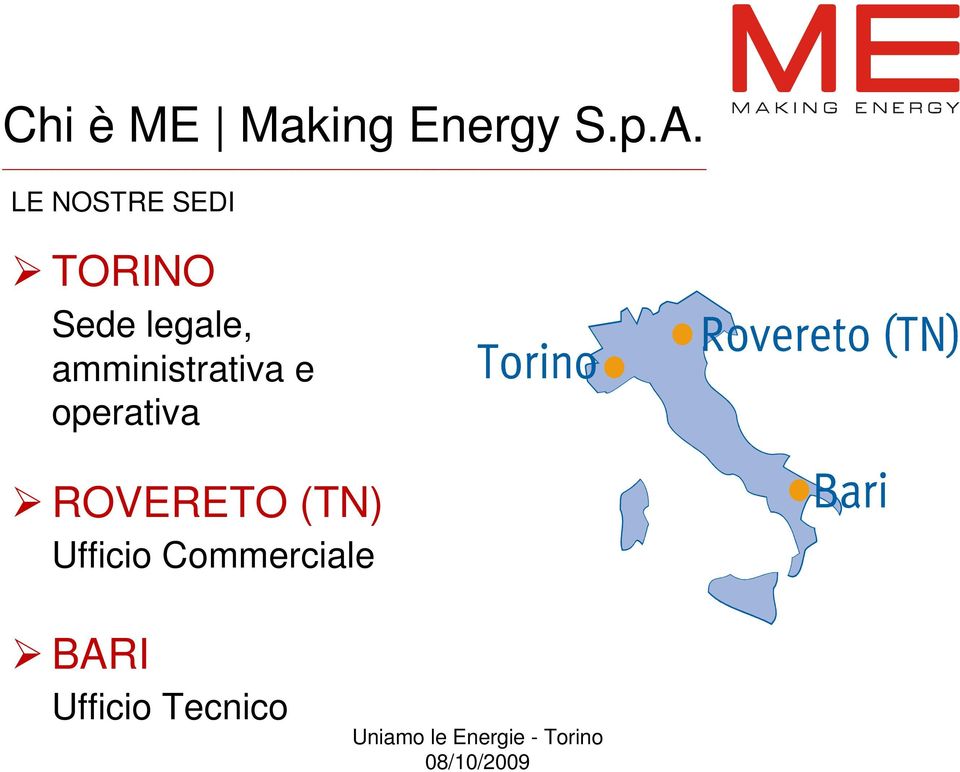 amministrativa e operativa ROVERETO