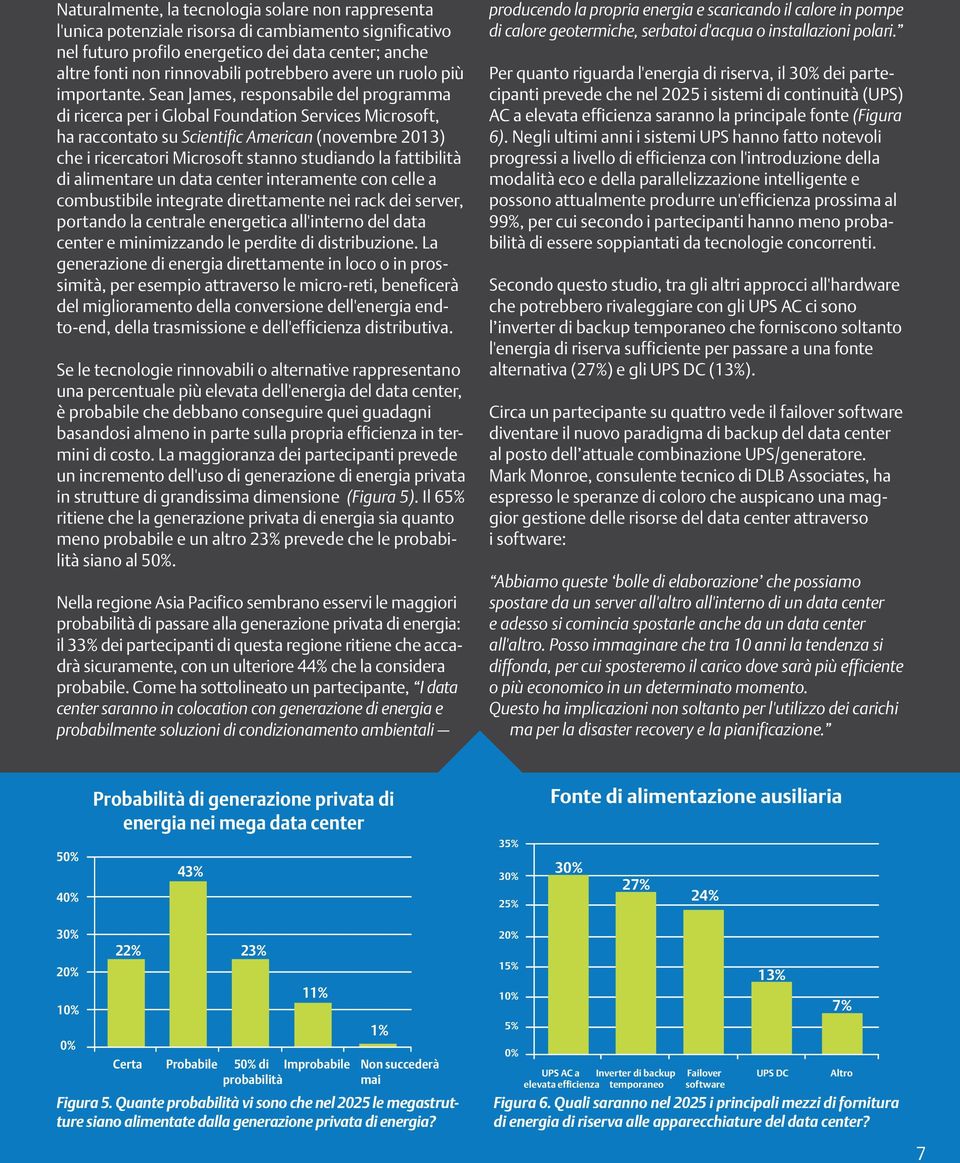 Sean James, responsabile del programma di ricerca per i Global Foundation Services Microsoft, ha raccontato su Scientific American (novembre 2013) che i ricercatori Microsoft stanno studiando la