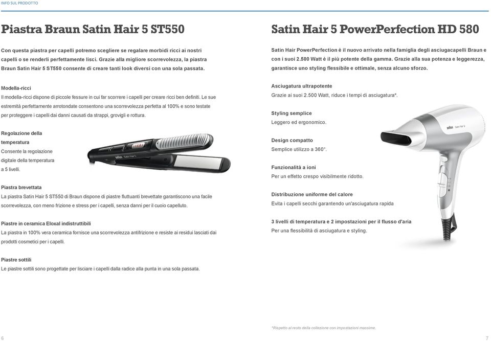 Satin Hair PowerPerfection è il nuovo arrivato nella famiglia degli asciugacapelli Braun e con i suoi 2.500 Watt è il più potente della gamma.