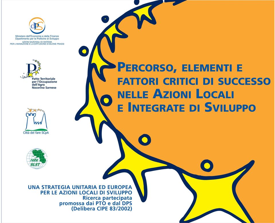 SUCCESSO NELLE AZIONI LOCALI E INTEGRATE DI SVILUPPO Città del fare SCpA UNA STRATEGIA UNITARIA ED