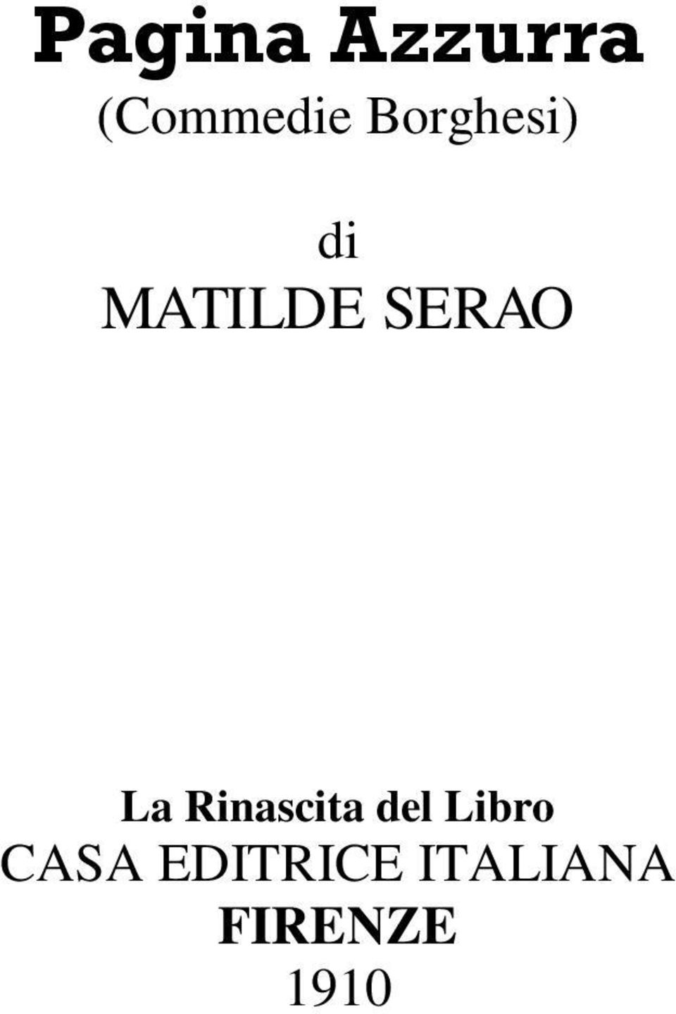 La Rinascita del Libro CASA