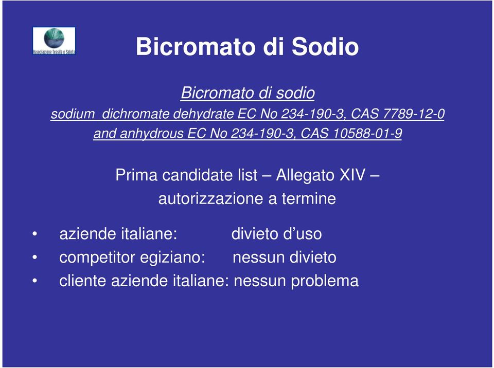 candidate list Allegato XIV autorizzazione a termine aziende italiane: