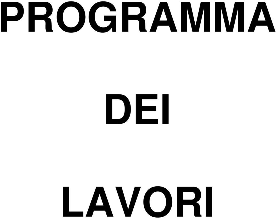 LAVORI