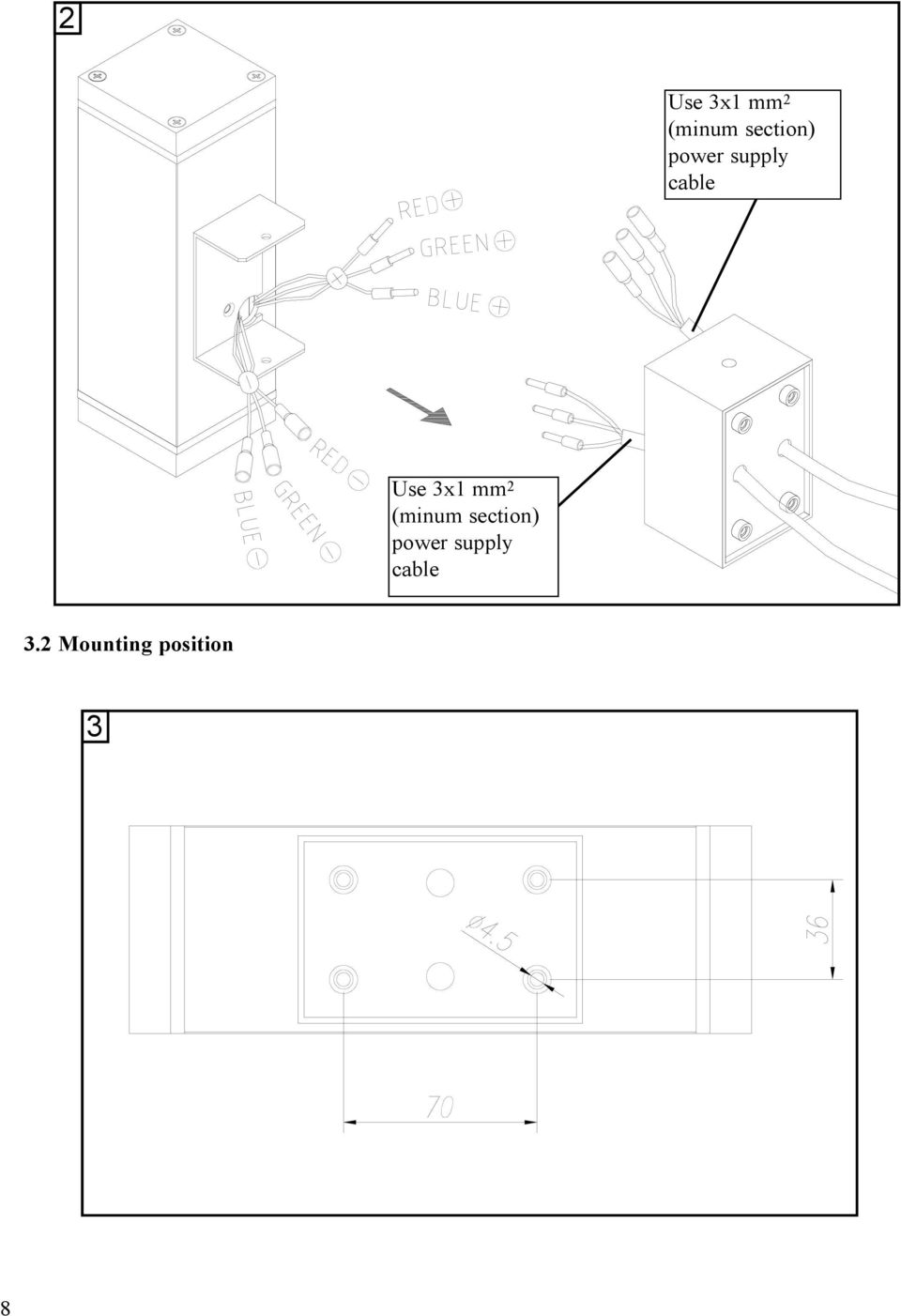 2 (minum section) power supply