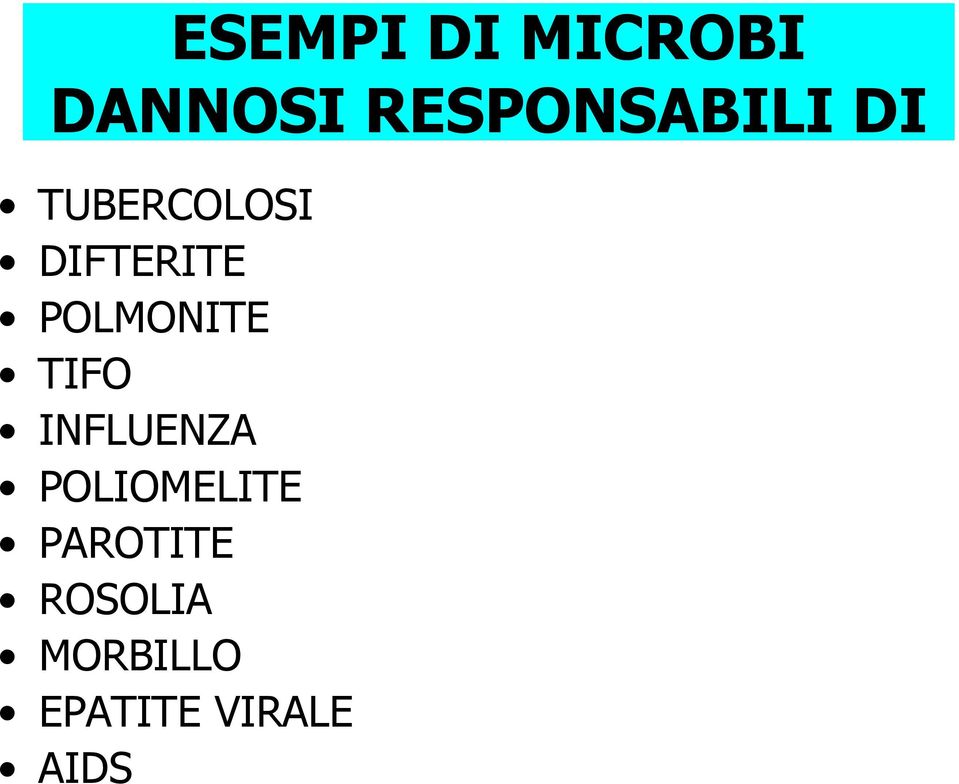 DIFTERITE POLMONITE TIFO INFLUENZA