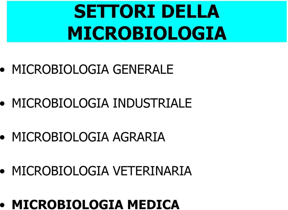 INDUSTRIALE MICROBIOLOGIA AGRARIA